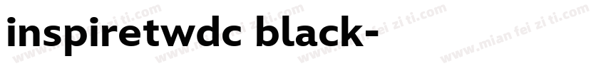 inspiretwdc black字体转换